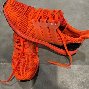 Bright orange Ultra Boost. Mens